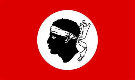 Flag Of Corsica But More Racist Rvexillologycirclejerk