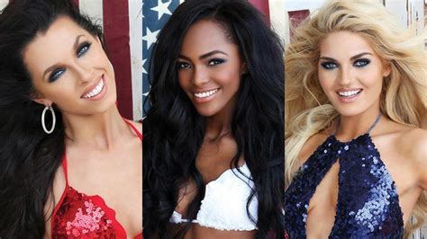 Miss Usa 2015 Swimsuits Practically Bleed Red White And Blue Screener