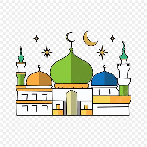 Gambar Masjid Animasi Berwarna Pulp