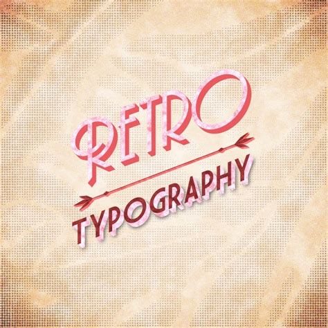 Free Psd Retro Typography Design