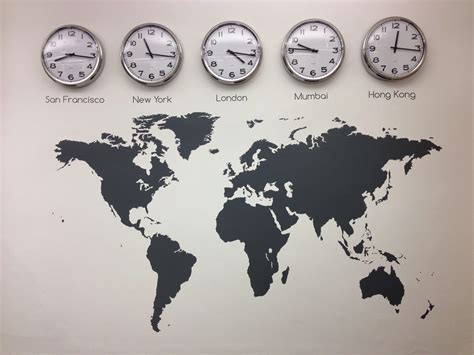 Map Of The World Clock World Map