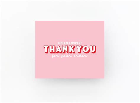 Printed Thank You Cards Small Business Small Business Etsy Australia