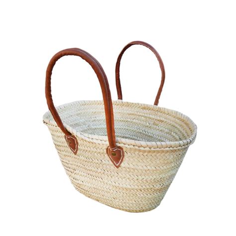 Straw Bag French Baskets Flat Handle French Baskets