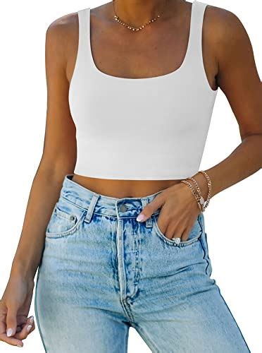 Best White Square Neck Crop Top