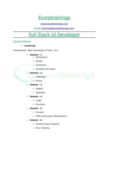 Full Stack Web Developer Tutorial