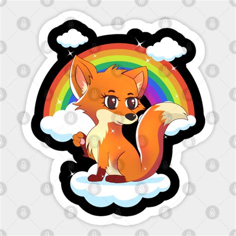 Lgbtq Fox Gay Lesbian Pride Rainbow Equality Kindness Love Lgbtq Fox Sticker Teepublic