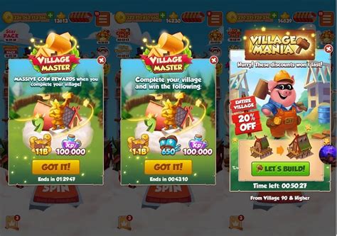 In coin master, events are a massive opportunity for the user to earn a great reward and up to 50,000 free spins. Village Mania and Village Master for the holy grail - Coin ...
