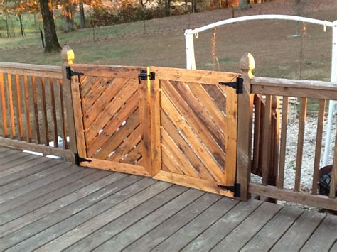 Pallet Wood Deck Gate Outdoor Decor Wood Deck Deck Gate
