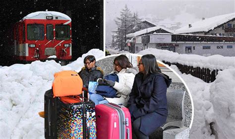 Zermatt Latest Swiss Ski Resort Chaos Sees 13000 Tourists Trapped