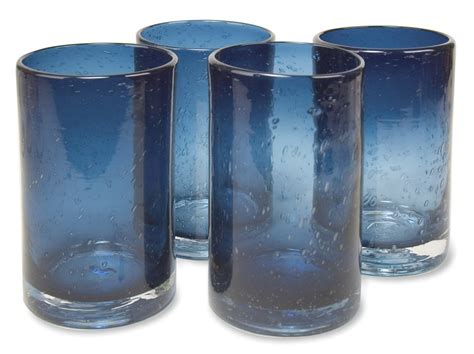Elegant Highball Cocktail 17 Ounce Glasses Set Of 4 Kitchen Glassware Set Colors
