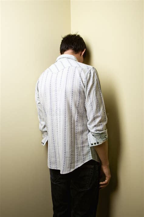 (from latin post meridiem, translating to after midday). Man standing in corner stock image. Image of concept ...