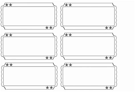 Free Template For Raffle Tickets With Stubs Free Printable Raffle