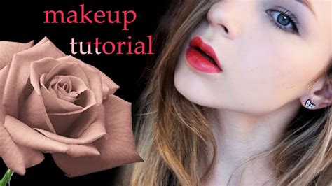 Makeup tutorial Rose on the lips Макияж Красные губы YouTube