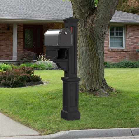 Mayne Black 4 X 4 Mount Mailbox Post In The Mailbox Posts Department At