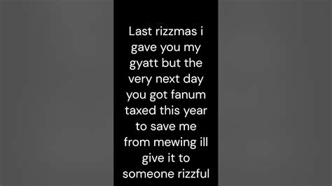Last Rizzmas I Gave You My Gyatt Rizzmas Gyatt Funny Meme