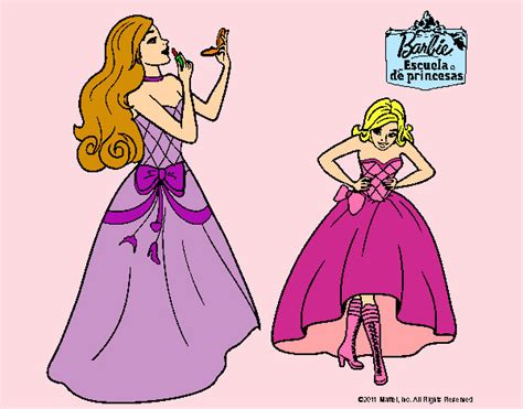 Dibujo De Barbie En Clase De Protocolo Pintado Por Martina100 En