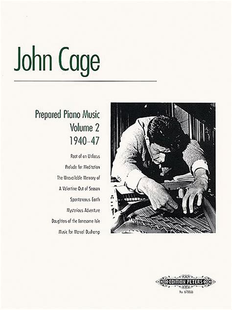 Prepared Piano Music Volume 2 1940 47 By John Cage Piano Sheet