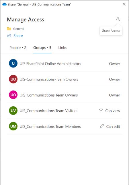 Manage Access Sharepoint It Help And Support