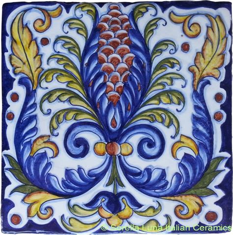 Hand Painted Italian Ceramic Tiles Azulejos De Mosaico Cerámica