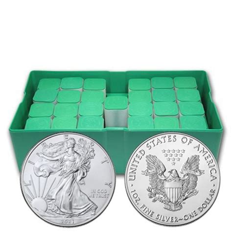 Buy The 2021 American Silver Eagle Monster Box Of 500 Coins Monument