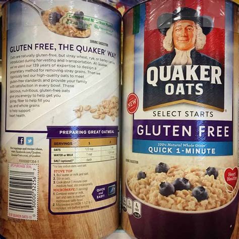 I use the instant oatmeal in the tubs, but i am going to switch over to steel cut oats and just cook a. Shopping for Safe Gluten Free Products - How to Read Food ...