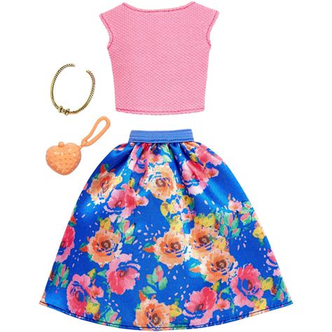 Barbie Complete Looks Floral Skirtpink Top