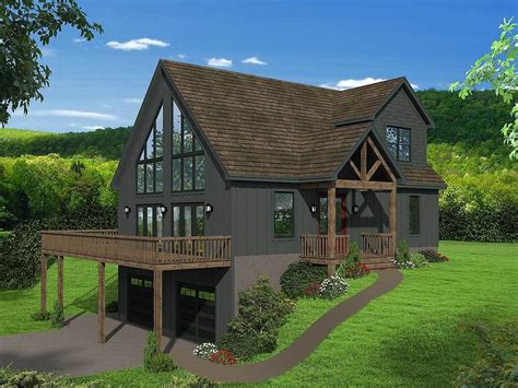 Plan 68623vr Two Story Mountain House Plan With Vaulted Master Loft A
