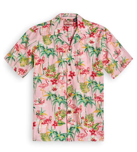 Flamingo Royale Pink Hawaiian Shirt Shop Uk