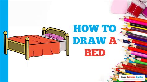 How To Draw A Bed In 2020 Drawing Tutorial Easy Easy Drawings