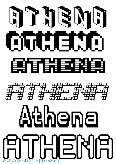 Voir plus d'idées sur le thème héros de l'olympe, percy jackson, héros. Coloriage du prénom Athena : à Imprimer ou Télécharger ...