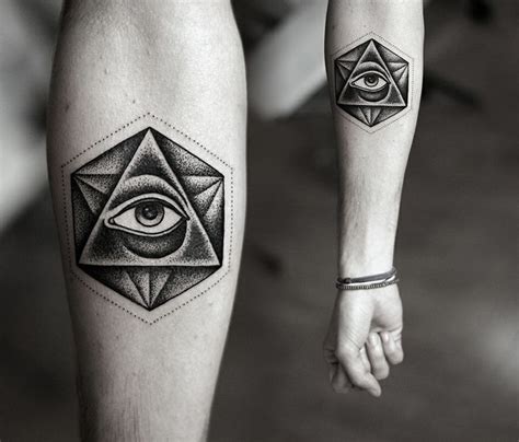 Black Triangle Illuminati Forearm Tattoo Tattooimagesbiz