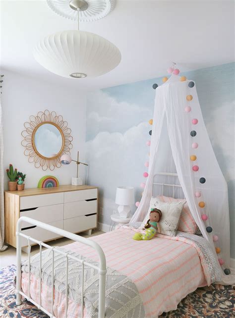 Create more play space with a bunk bed or trundle bed with storage drawers. A Whimsical & Happy Big Girl Room in 2020 | Girls bedroom ...