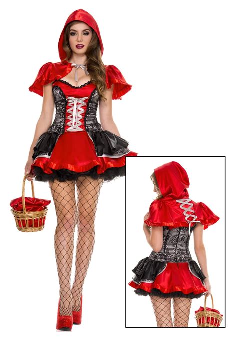 Sexy Cardinal Little Red Riding Hood Costume Adult Women Halloween
