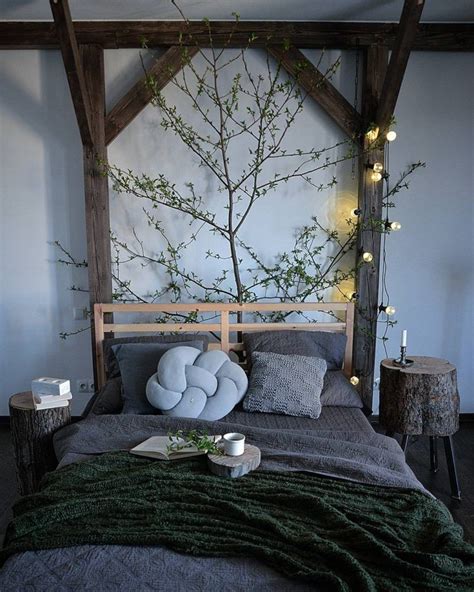 Themes for décor of the master bedroom are becoming increasingly popular. Cozy Bedroom Forest in 2020 | Natural bedroom, Aesthetic ...