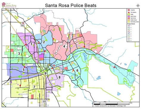 Santa Rosa Ca City Limits Map