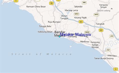 Map Of Melaka Malaysia Maps Of The World