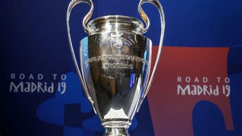 champions league trophy drawing champions league    ties meet  opponents uefa