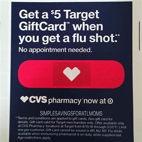 For those with insurance, in most cases, the flu shot will be free, no matter where you get it. Free $5 Target Gift Card