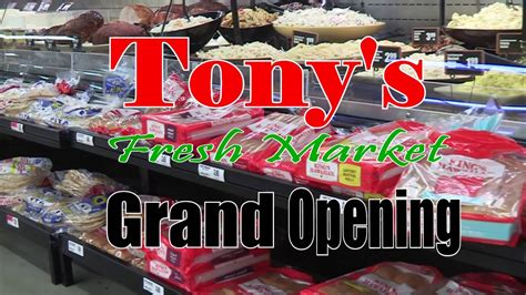 Use our tool to get a personalized report on your market worth.what's this? Tony's Finer Foods Grand Opening - YouTube