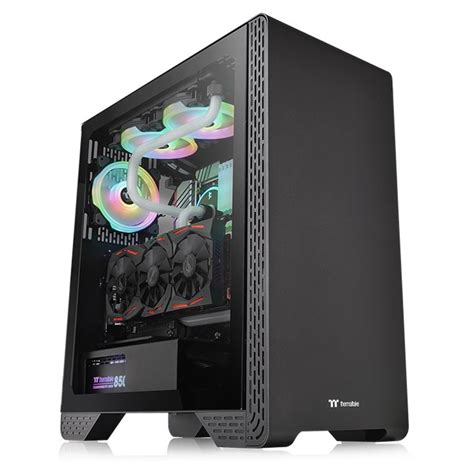 Gabinete Gamer Thermaltake S300 Black Edition Vidrio Templado ATX