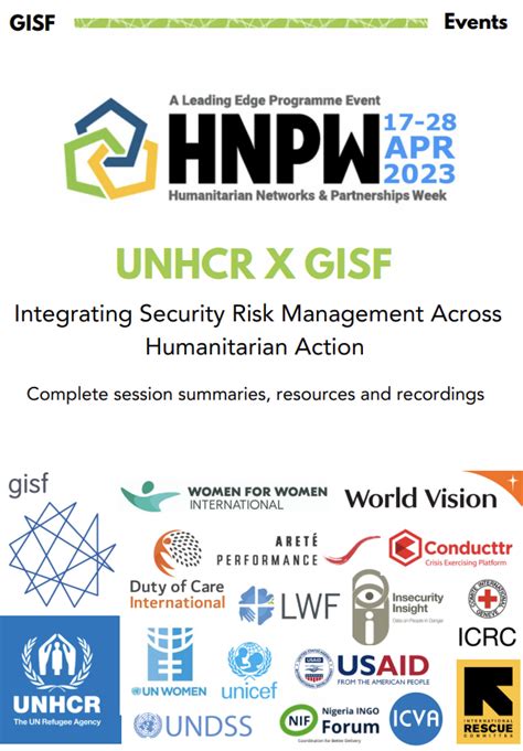 Hnpw And Gisf Complete Session Summaries Resources And Recordings 2023