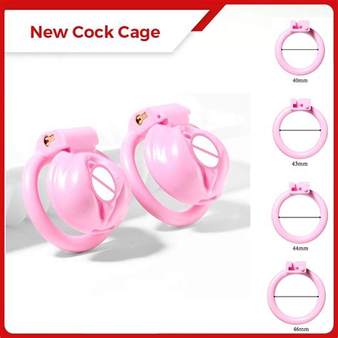 Sissy Pink Pussy Vaginal Cock Cage Small Male Chastity Devices With
