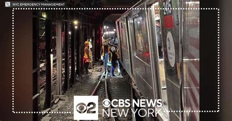 Full Service Restored On 123 Subway Line After Derailment Cbs New York