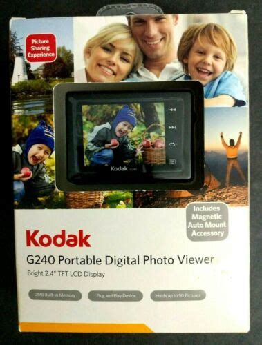 Kodak G240 Portable Digital Photo Viewer 24 Inch Lcd Digital Display