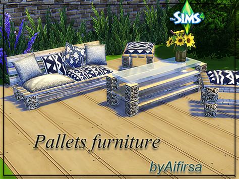 Pallets Furniture By Aifirsa At Lady Venera Sims 4 Updates