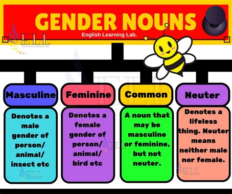 Grammar Lesson Noun Gender Free