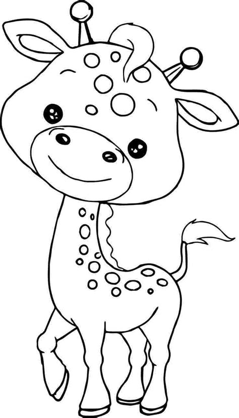 Baby Zoo Animals Coloring Pages