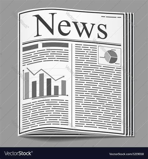 Newspaper Royalty Free Vector Image Vectorstock