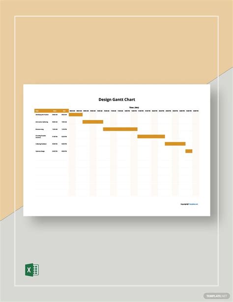 Interior Design Gantt Chart Template In Excel Download