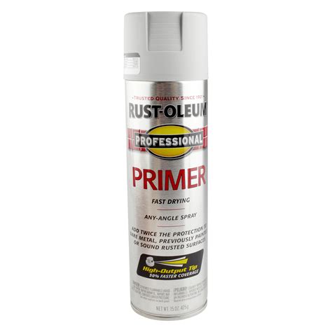 Gray Primer Rust Oleum Professional High Performance Flat Enamel Spray
